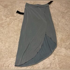 NWT BCBG MAXAZRIA Blue skirt Front Slit Size S